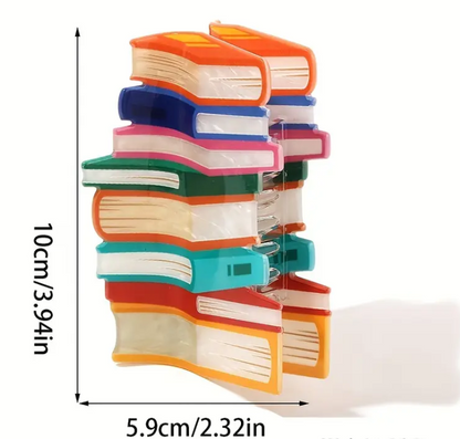 Acrylic Book-Shaped Hair Claw