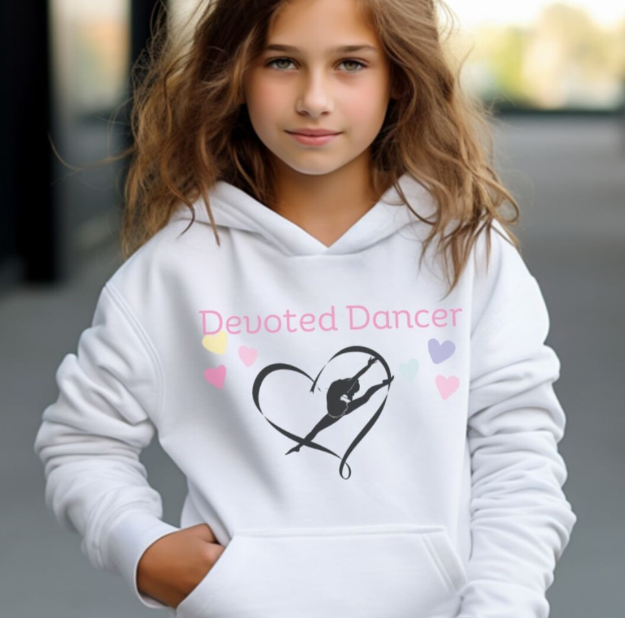 Devoted Dancer Kids Hoodie