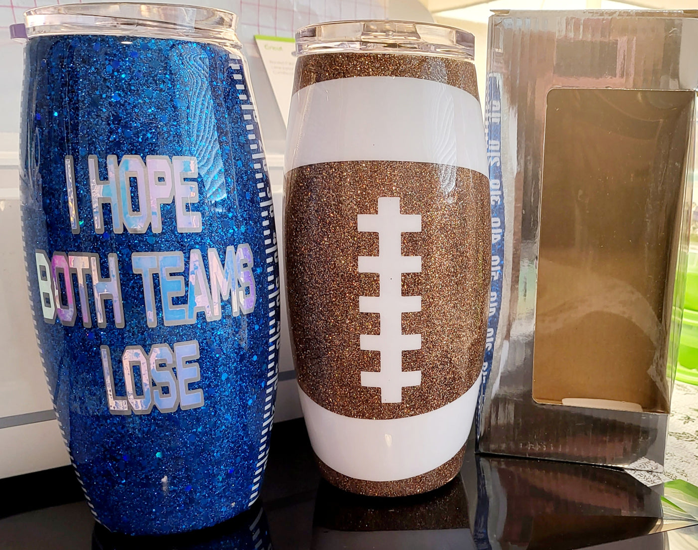 25oz Football Tumbler Set