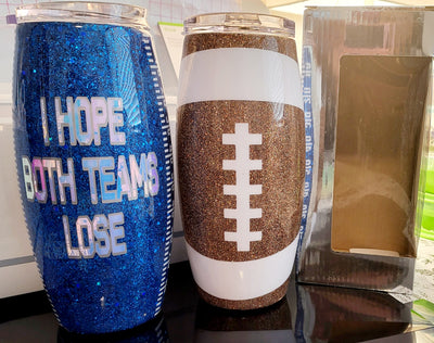 25oz Football Tumbler Set