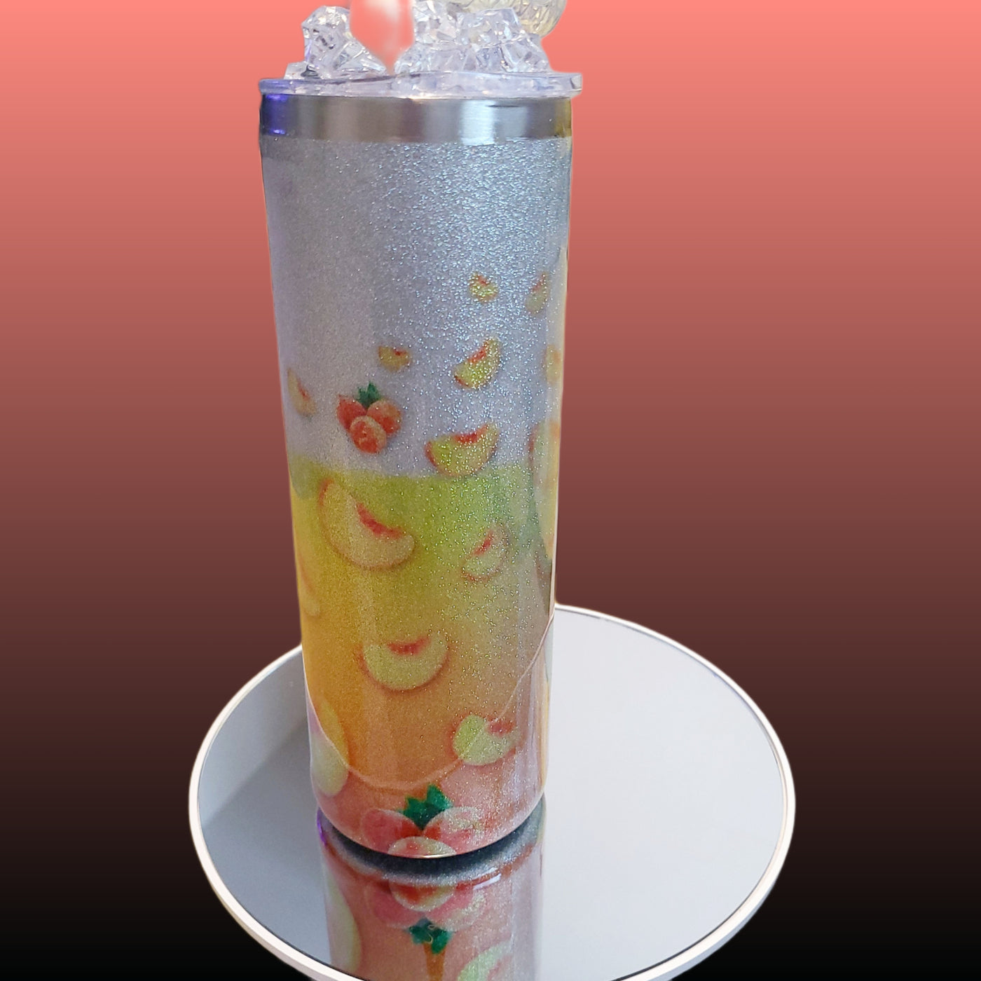 Peach Crown Tumbler