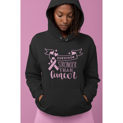 Women Black Breast Cancer Awareness Hoodie