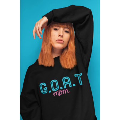 Women Sweatshirt G.O.A.T Mom Print