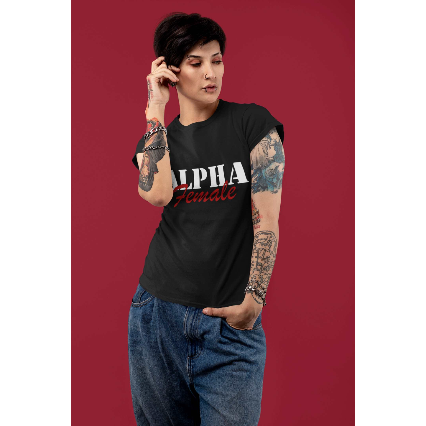 ALPHA FEMALE Print T-Shirt